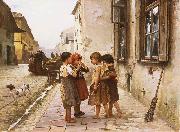 Mancini, Antonio On the street oil painting artist